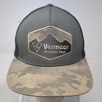 Vermeer Mountain West The Identity Group Trucker Hat Gray One Size Mesh Snapback
