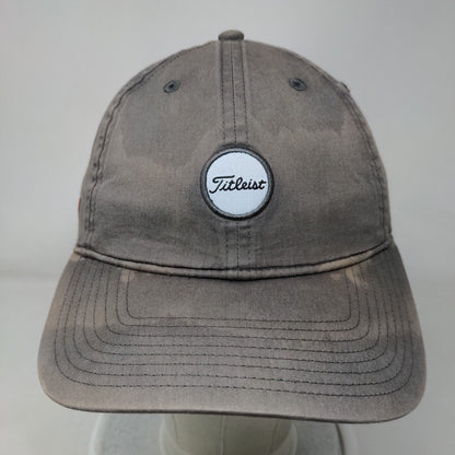 Titleist Strapback Hat Gray One Size Embroidered Adjustable 6 Panel