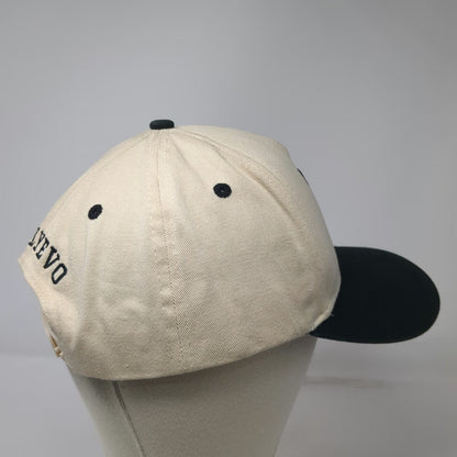 ONLYEVO 5 Panel Beige Black Hat One Size Snapback OE Embroidered Logo Visor
