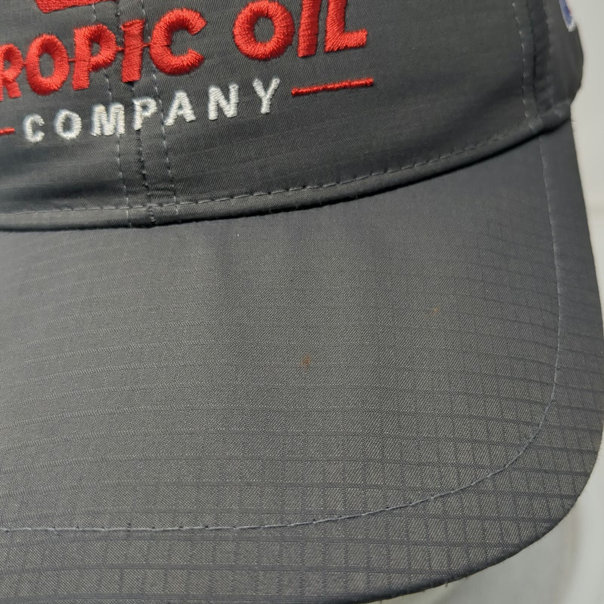 Cap America Tropic Oil Company Mobil Gray One Size Baseball Cap Slideback Hat