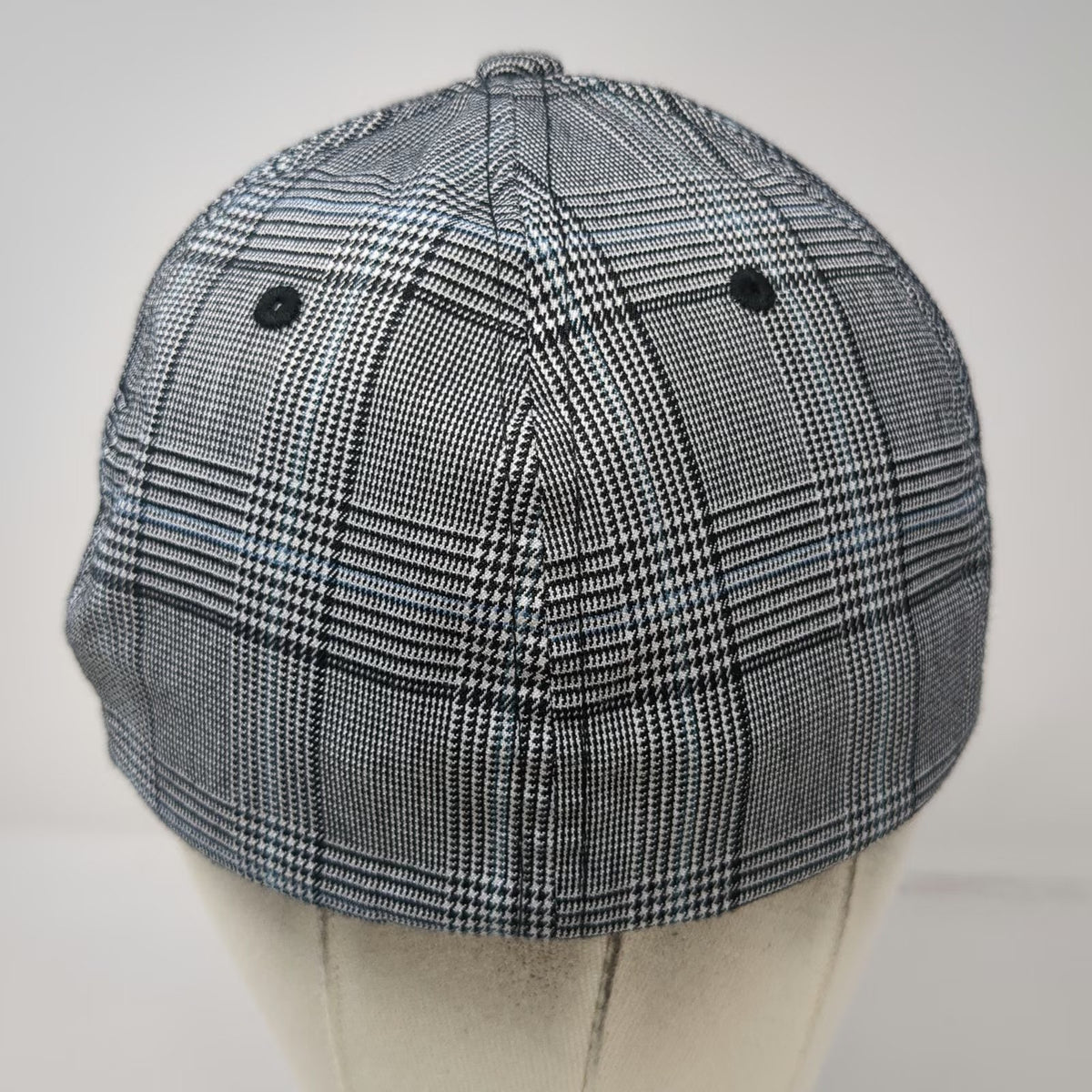 Flexfit Baseball Cap Gray XL Plaid Animal Health Clinic Blackfoot ID Hat Horse