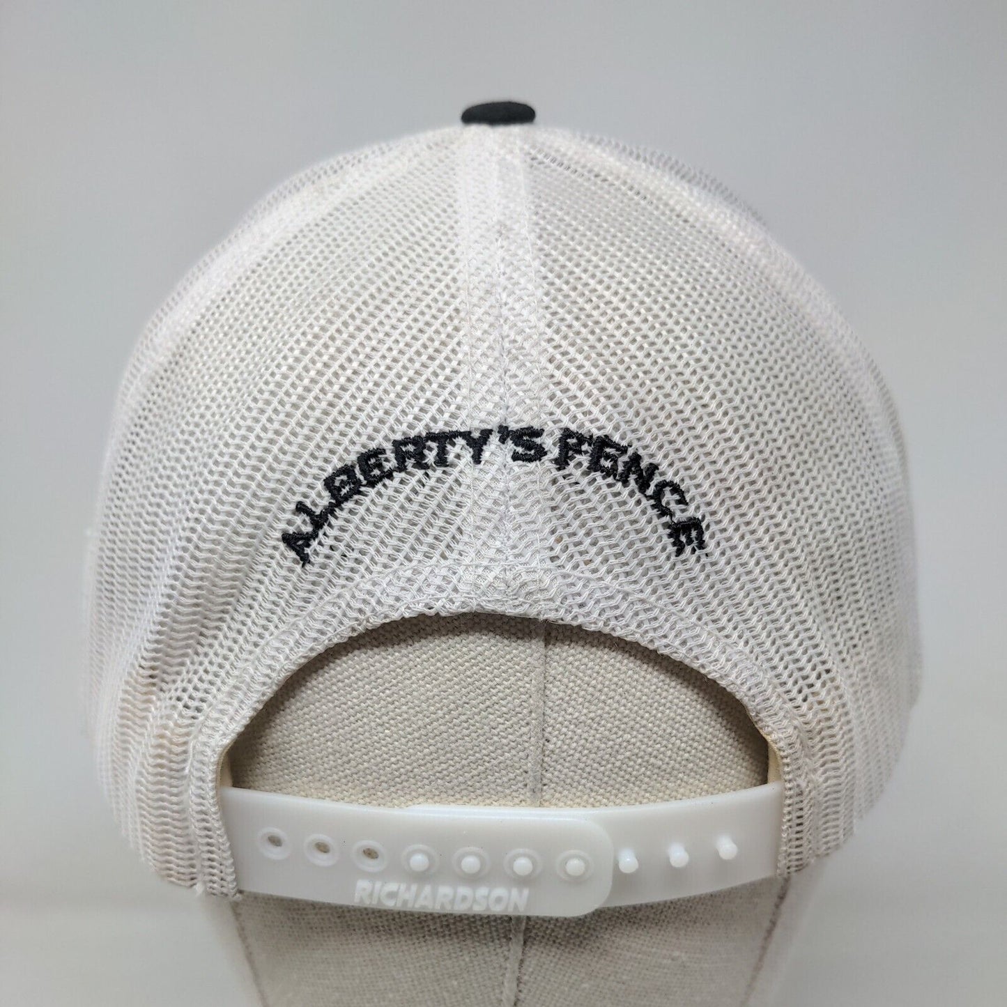 AF Alberty's Fence Snapback Trucker Hat Black One Size Mesh Back Richardson