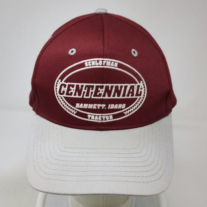 Nissun Cap Snapback Red Gray One Size Schlofman Tractor Hammett Idaho Hat