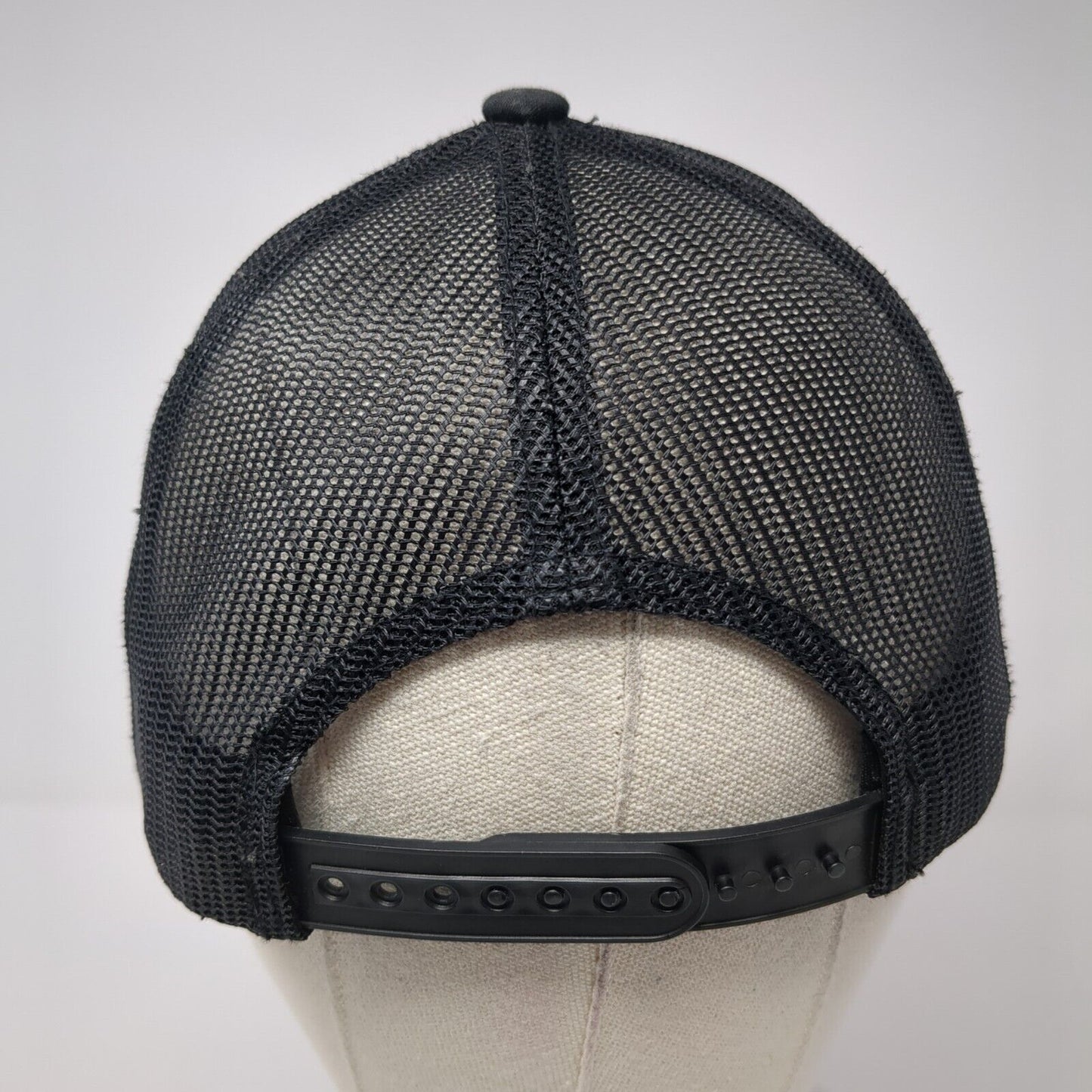 Hurley Supply Snapback Mesh Back Trucker Hat Black One Size Yupoong