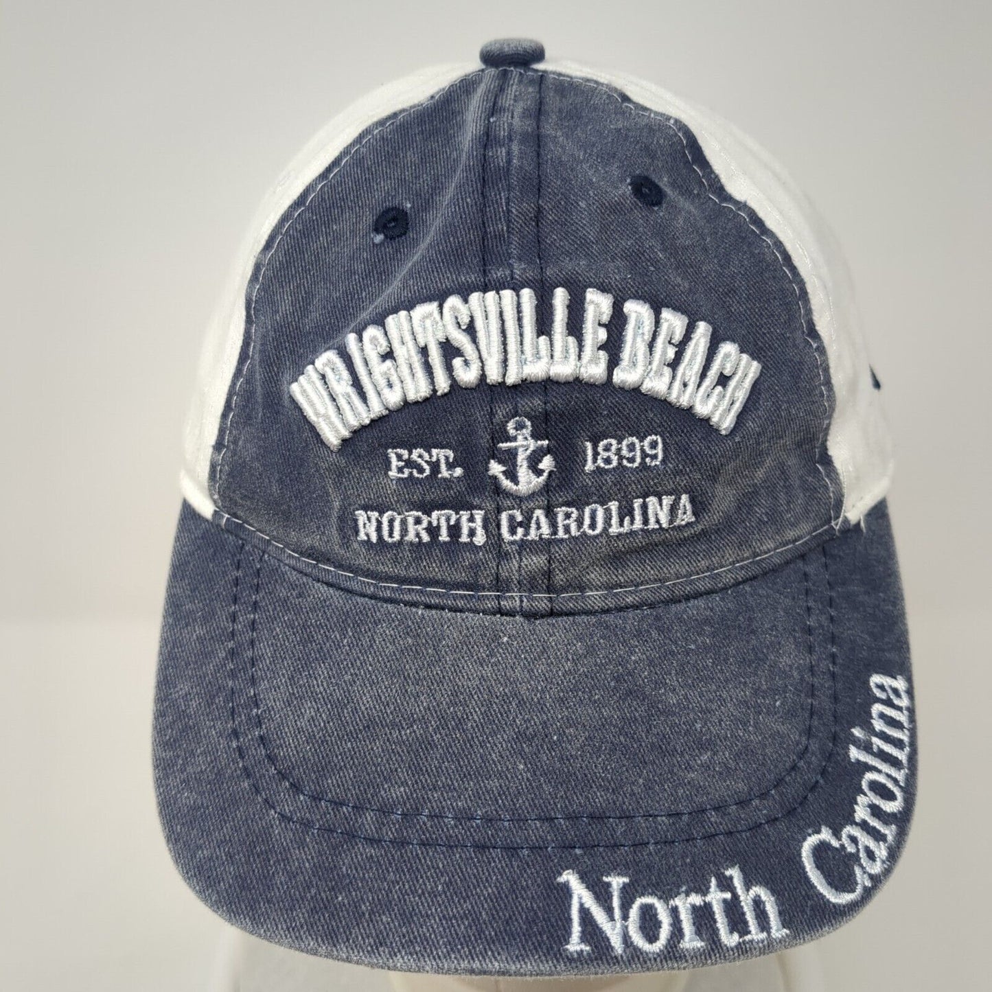 Wrightsville Beach Strapback Hat Multi One Size Adjustable Colorblock