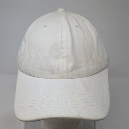 Unbranded Slideback Hat White Solid One Size Adjustable Blank Outdoor