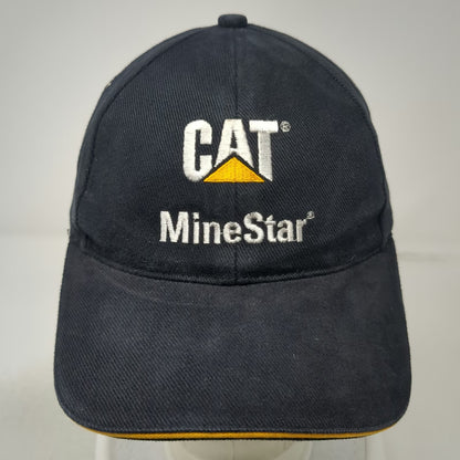 Caterpillar Baseball Cap Black One Size MineStar Newmont Nevada Slideback Hat