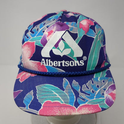Albertsons Slideback Hat Multicolor One Size Adjustable Floral Rope Nissin