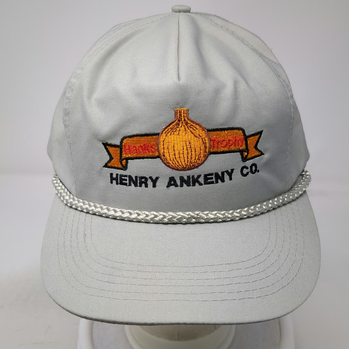 Mountaintop Marketing Trucker Gray Hat Henry Ankeny Co Strapback Rope Vintage