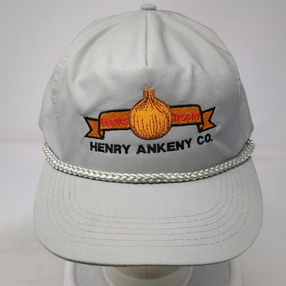 Mountaintop Marketing Trucker Gray Hat Henry Ankeny Co Strapback Rope Vintage