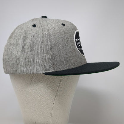 Yupoong Snapback Hat Gray Black One Size Toobs Distribution Flat Brim Green
