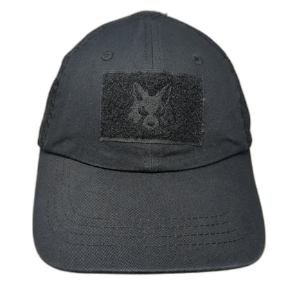 Fox Xtreme Endurance Baseball Cap Black One Size Mesh Wolf Patch Hat Strapback