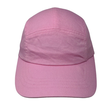 Faded Glory Strapback 5 Panel Cap Pink One Size Adjustable Lightweight Blank