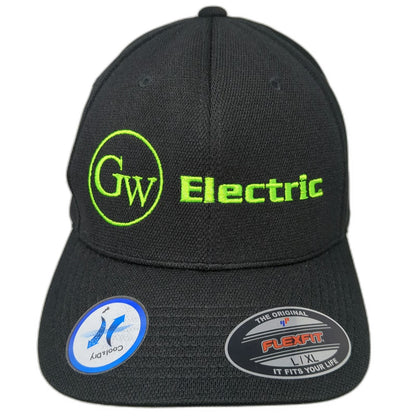 Sport-Tek Baseball Cap Black XL Flexfit Cool & Dry GW Electric Polyester Hat