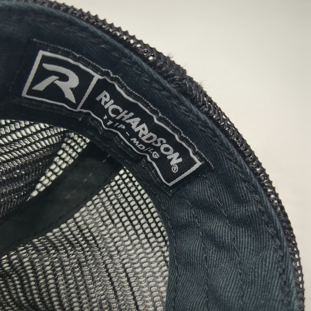 Richardson Trucker Hat Black L Longhorn Ranch Camo Mesh Snapback 111P Hat