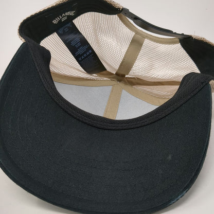 Billabong Trucker Hat Black One Size Mesh Back Boardshort Co Snapback Logo Patch