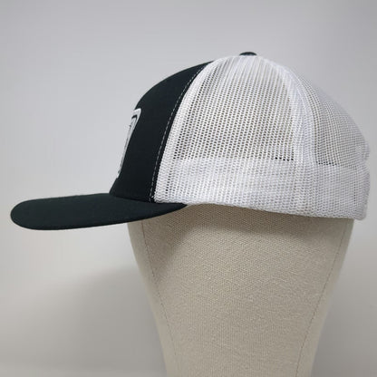 Yupoong Trucker Hat Black White One Size Mesh Back Banshee Bird Graphic Patch