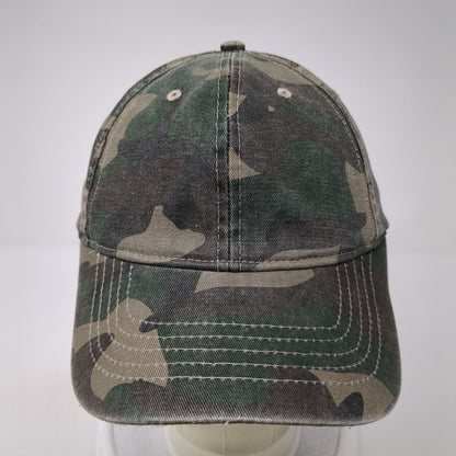 Unbranded Strapback Hat Camouflage OS Adjustable Vented Holes 6 Panel Blank