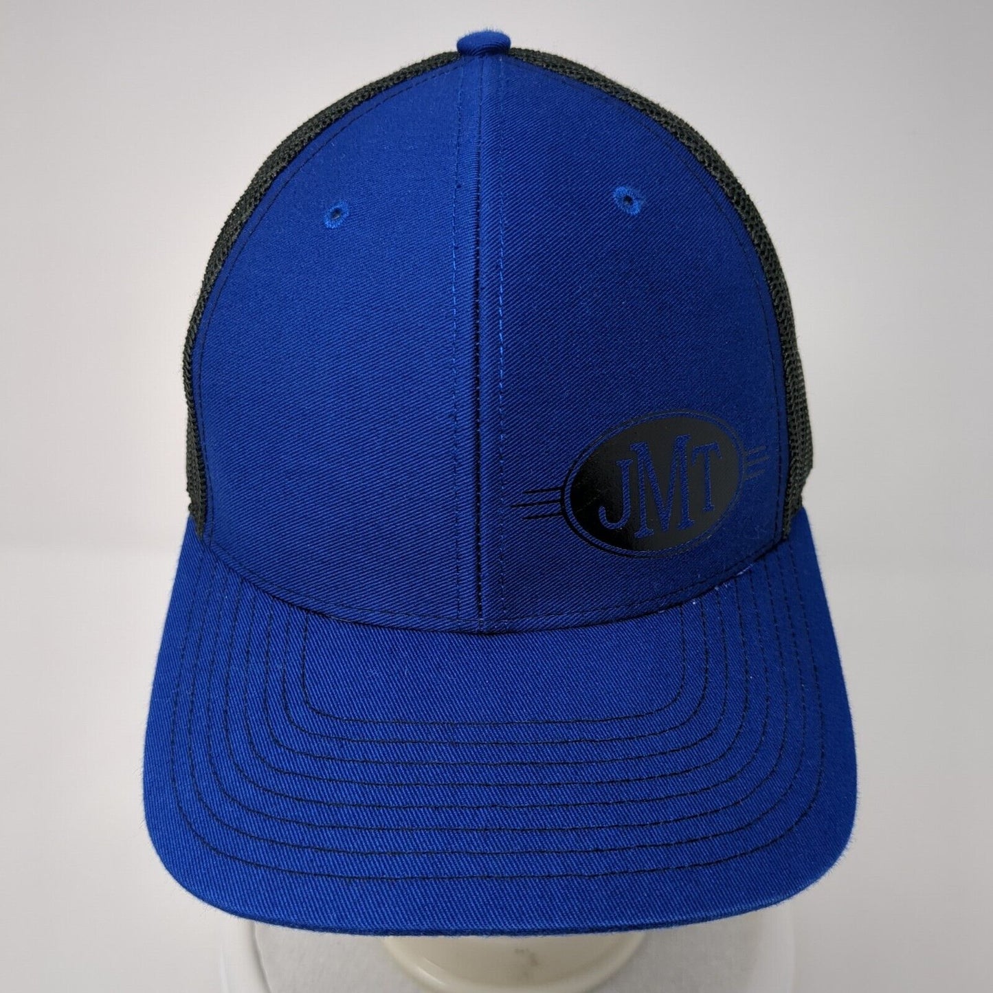 JMT Snapback 112 Trucker Hat Blue One Size Adjustable Mesh Back Richardson