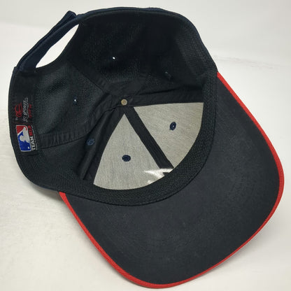 Atlanta Braves MLB OC Sports Baseball Cap Blue Red White OSFM Hat Curved Brim