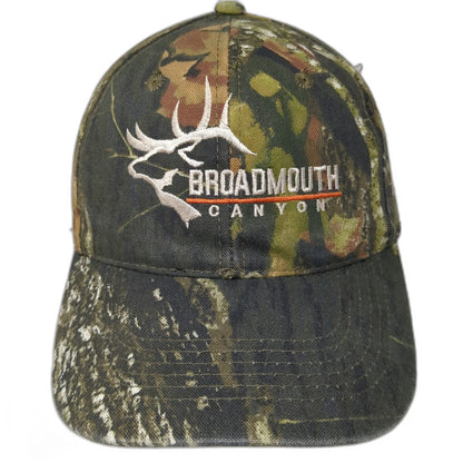 Outdoor Cap Baseball Cap Green Camo One Size Broadmouth Canyon Elk Hunt Utah Hat