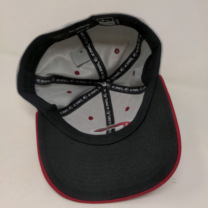 OC Sports Men's Fitted Hat Gray Size 7 1/8 Cincinnati Reds Embroidered Logo