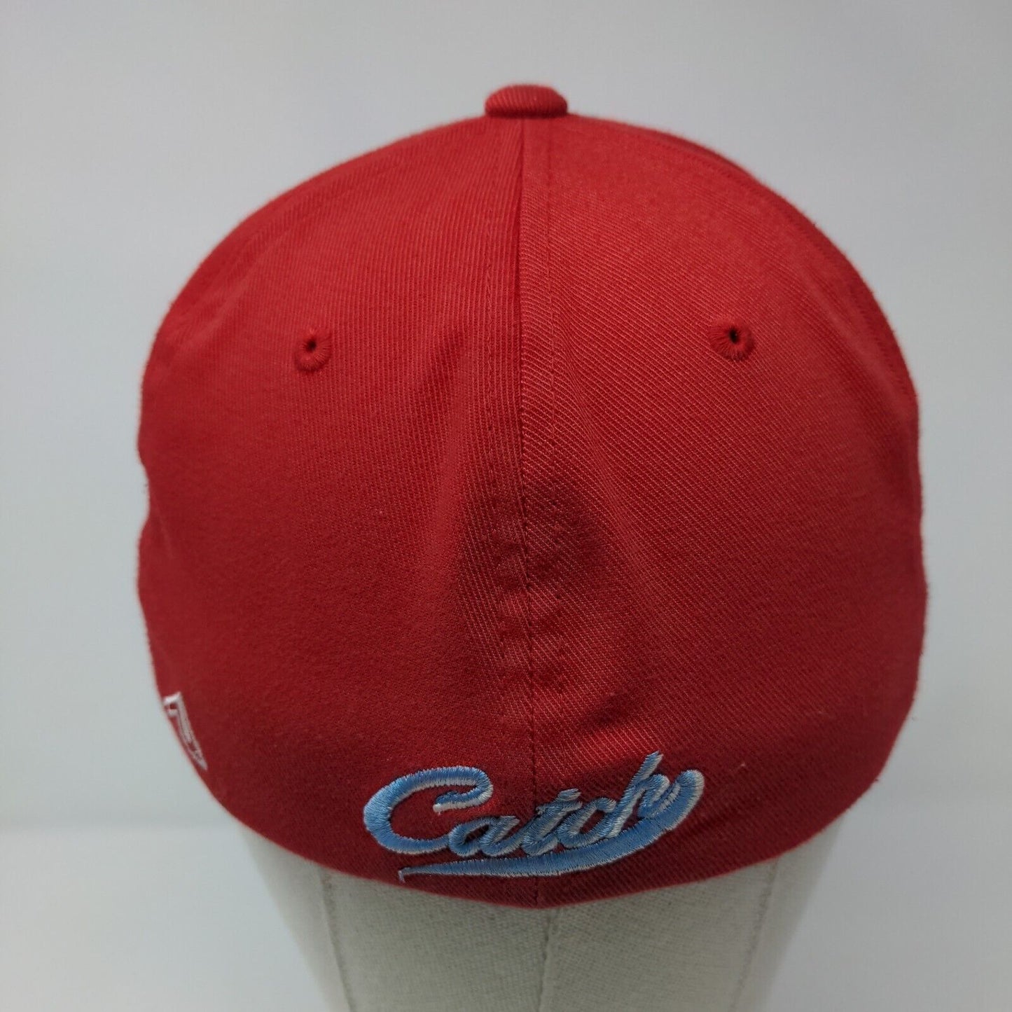 Letter C Catch Fitted Hat Red Youth 6 3/8-6 7/8 Embroidered Flexfit