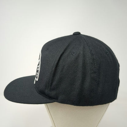 Yupoong Snapback Black One Size Heartland Barber Worcester MA Hat Green Bottom