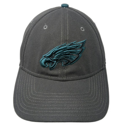 Philadelphia Eagles NFL New Era Gray One Size Hat Cap Strapback 9FORTY Curved