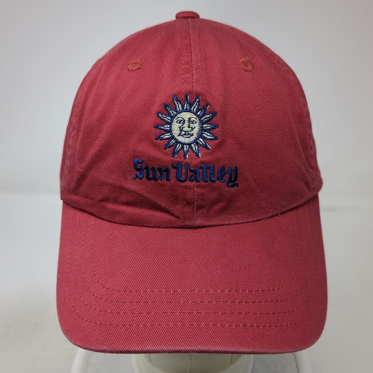 Imperial Sun Valley Red Baseball Cap One Size Slideback Embroidered Cotton Hat
