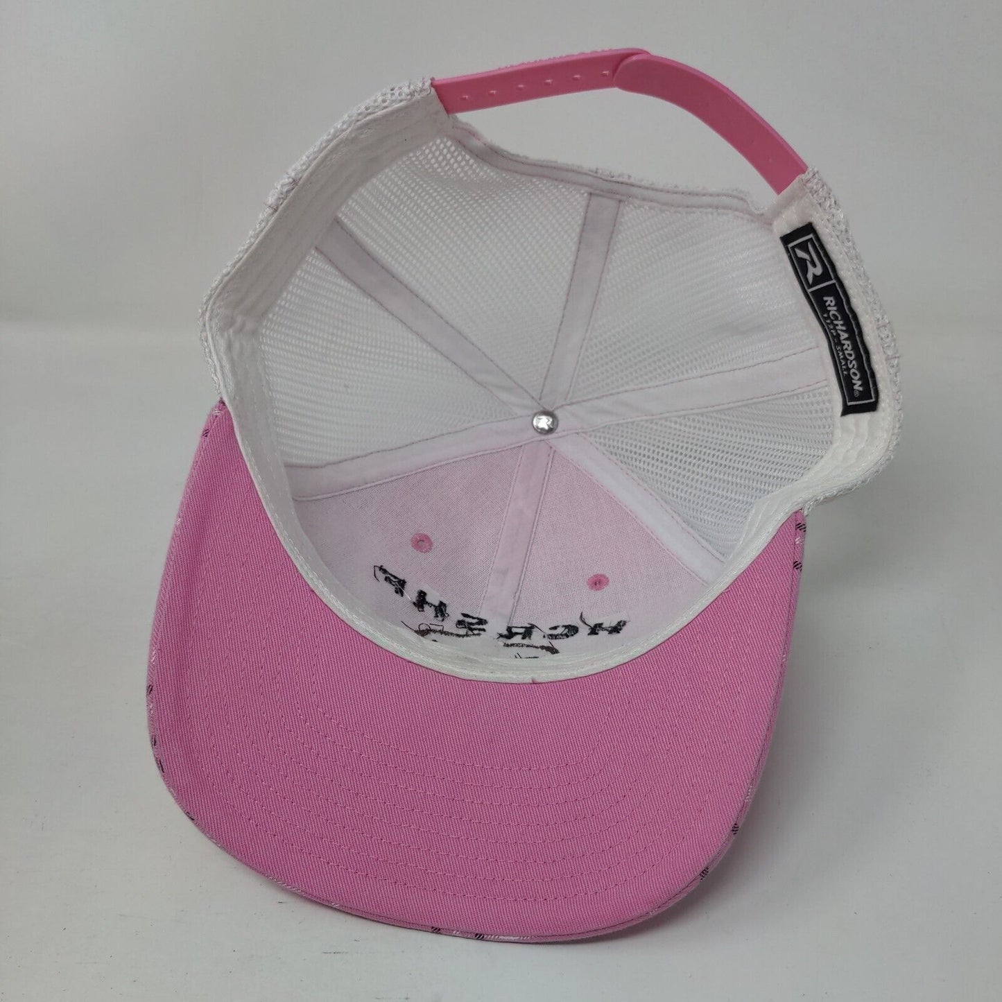 HCRSHF 2021 Snapback Trucker Hat Pink Small Adjustable Mesh Back Richardson