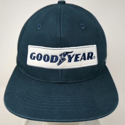 Goodyear Snapback Blue Hat OSFM NASCAR Patch Embroidered 6 Panel Racing Cotton