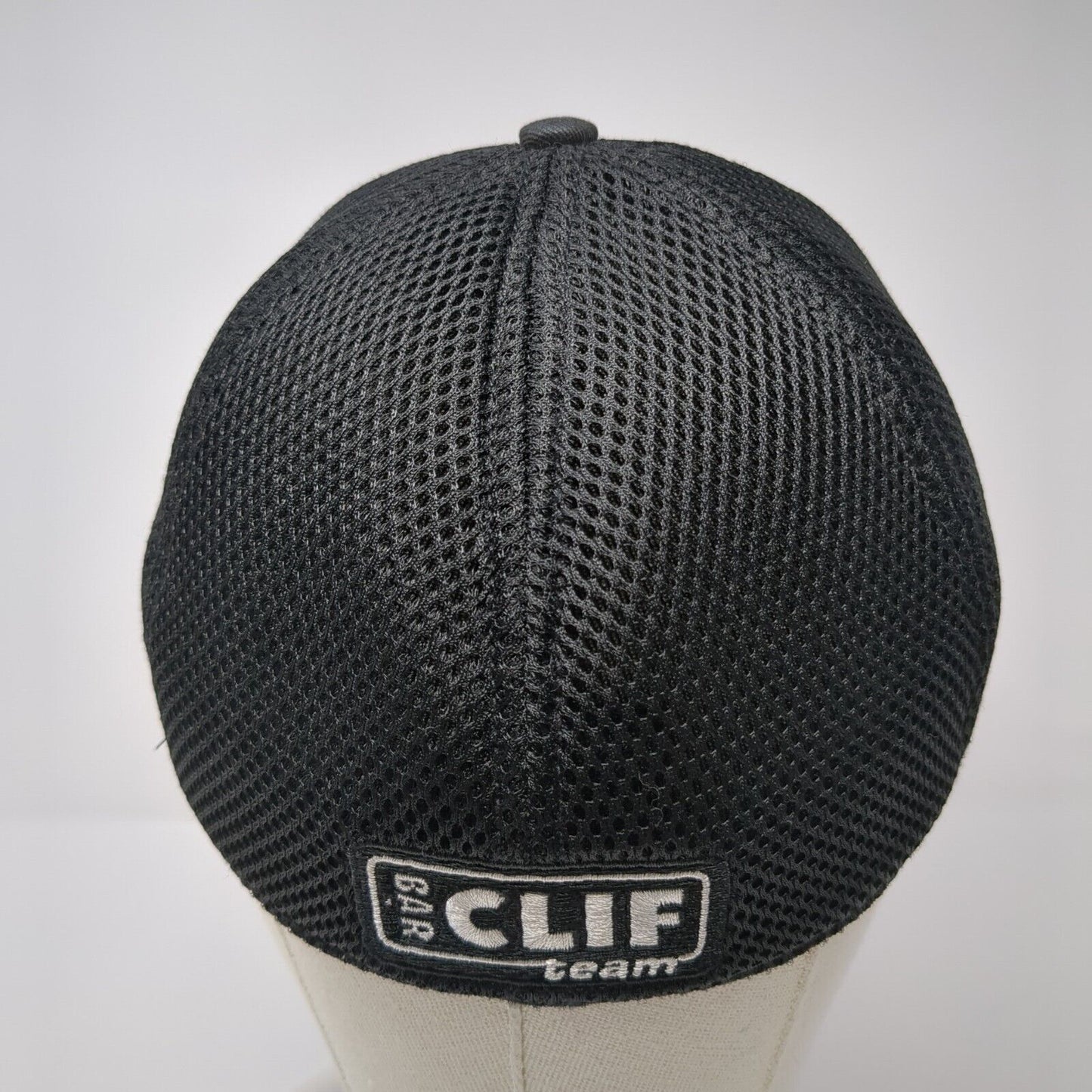 Bar Clif Team Fitted Trucker Hat Black M/L Embroidered Mesh Back New Era