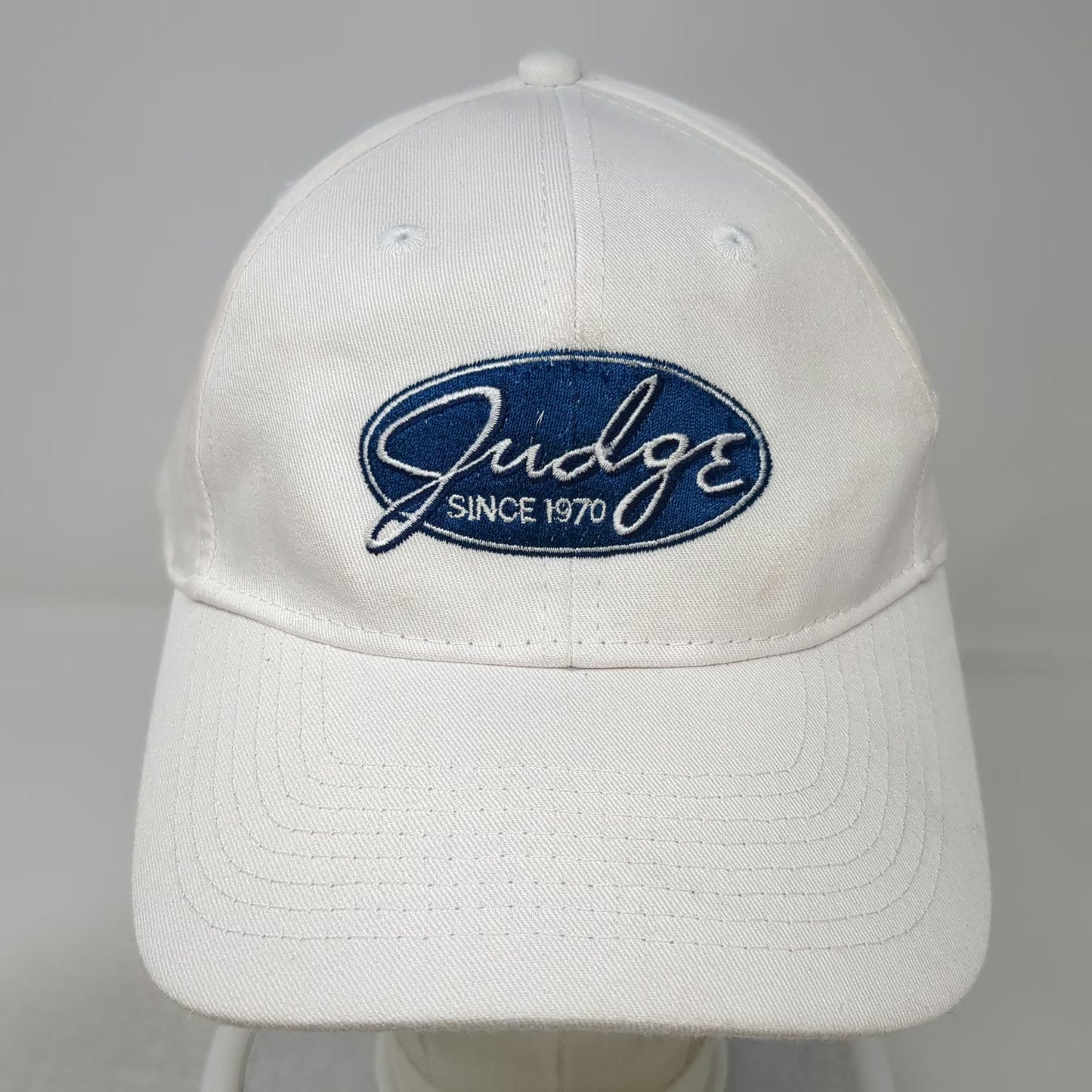 Port & Company Baseball Cap White One Size Judge Since 1970 Strapback Hat