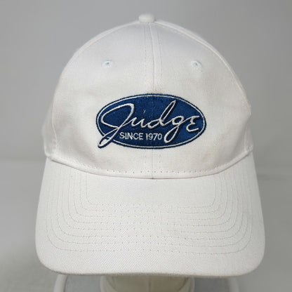 Port & Company Baseball Cap White One Size Judge Since 1970 Strapback Hat
