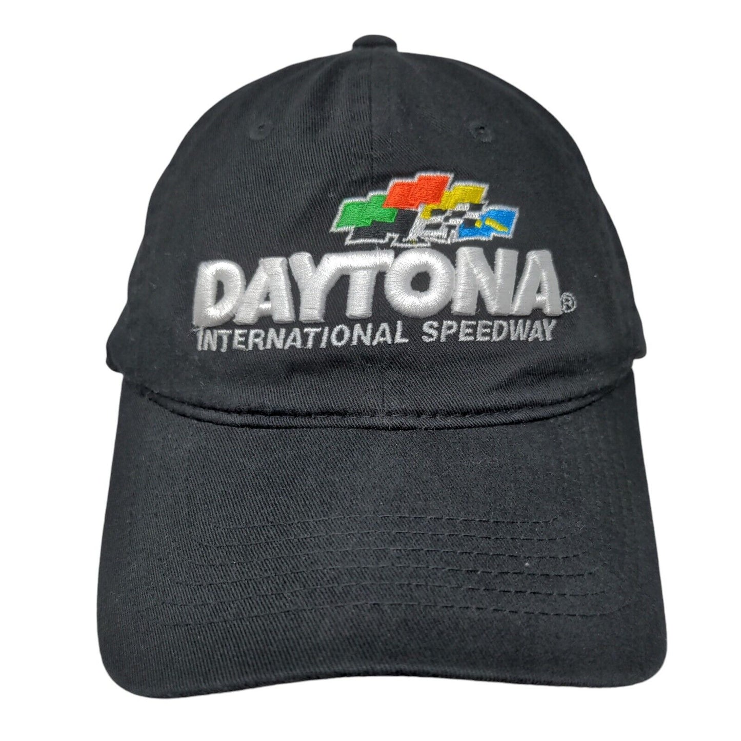 Daytona International Speedway Strapback Hat Black OSFM Nascar