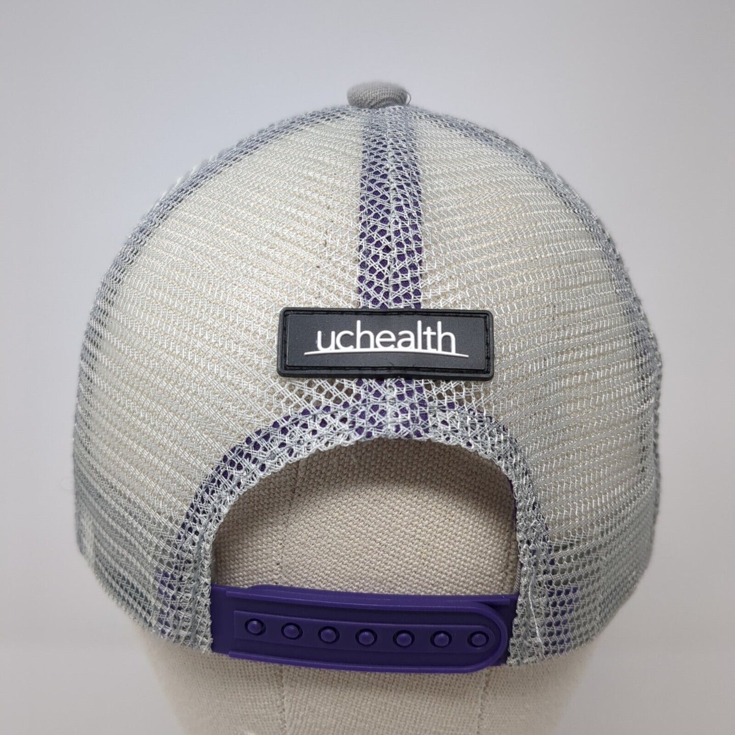 CR UCHealth Snapback Trucker Hat Multi One Size Mesh Back Adjustable