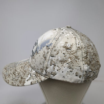 Bass Pro Shops Trucker Hat White Brown One Size Tundra Camo Bass Logo Snapback