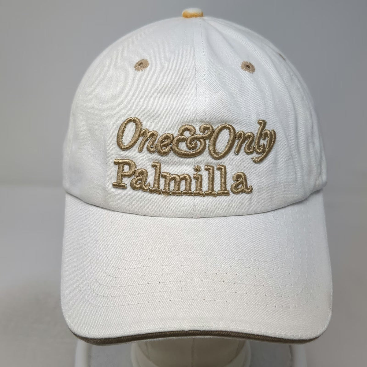 One & Only Palmilla Los Cabos Mexico White Baseball Cap One Size Strapback Hat