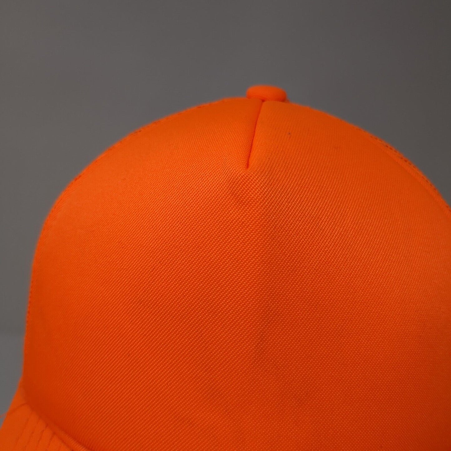 George Snapback Mesh Back Trucker Hat Orange One Size Adjustable Blank