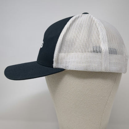 Pacific Headwear Trucker Hat Blue One Size Snapback Irving Oil Mesh Logo Gas