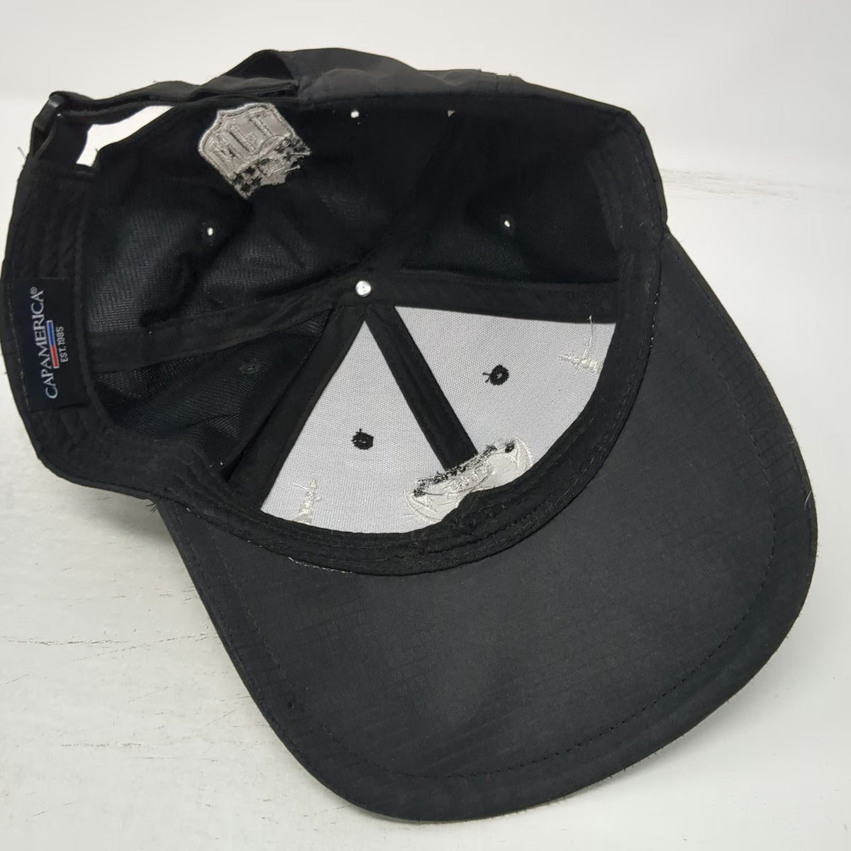 Cap America Baseball Cap Black One Size Hat NFL Friday Night Flag Ripstop