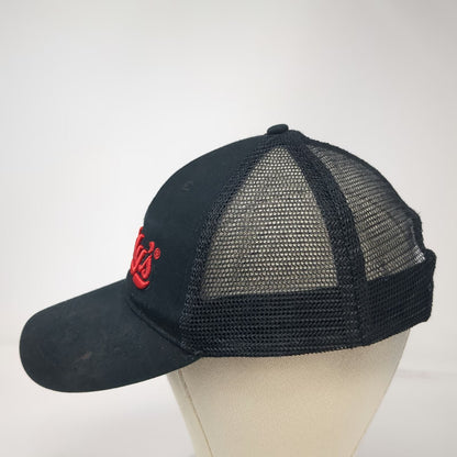 Freddy's Trucker Hat Black One Size Mesh Snapback Embroidered Logo Steakburger