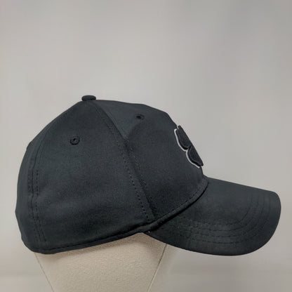 Live Lucky Fitted Hat Black S/M Breathable Embroidered 6 Panel Black Clover