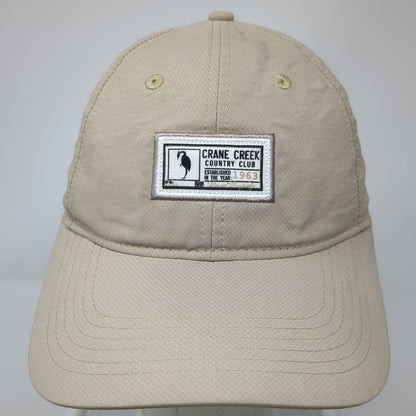 Ahead Beige Baseball Cap One Size Crane Creek Country Club Performance Hat