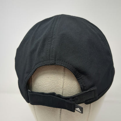 Adidas Baseball Cap Black One Size Climalite Performance Strapback Training Hat