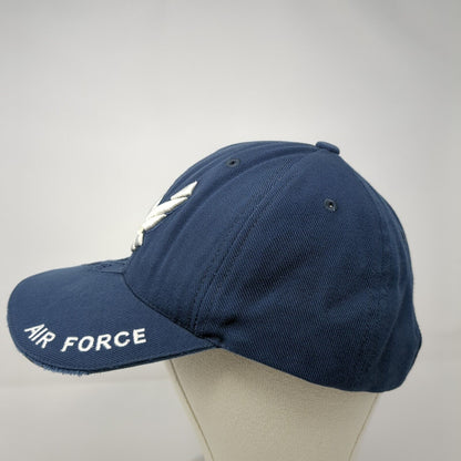 Air Force Strapback Hat Blue One Size Adjustable Embroidered Rapid Dominance