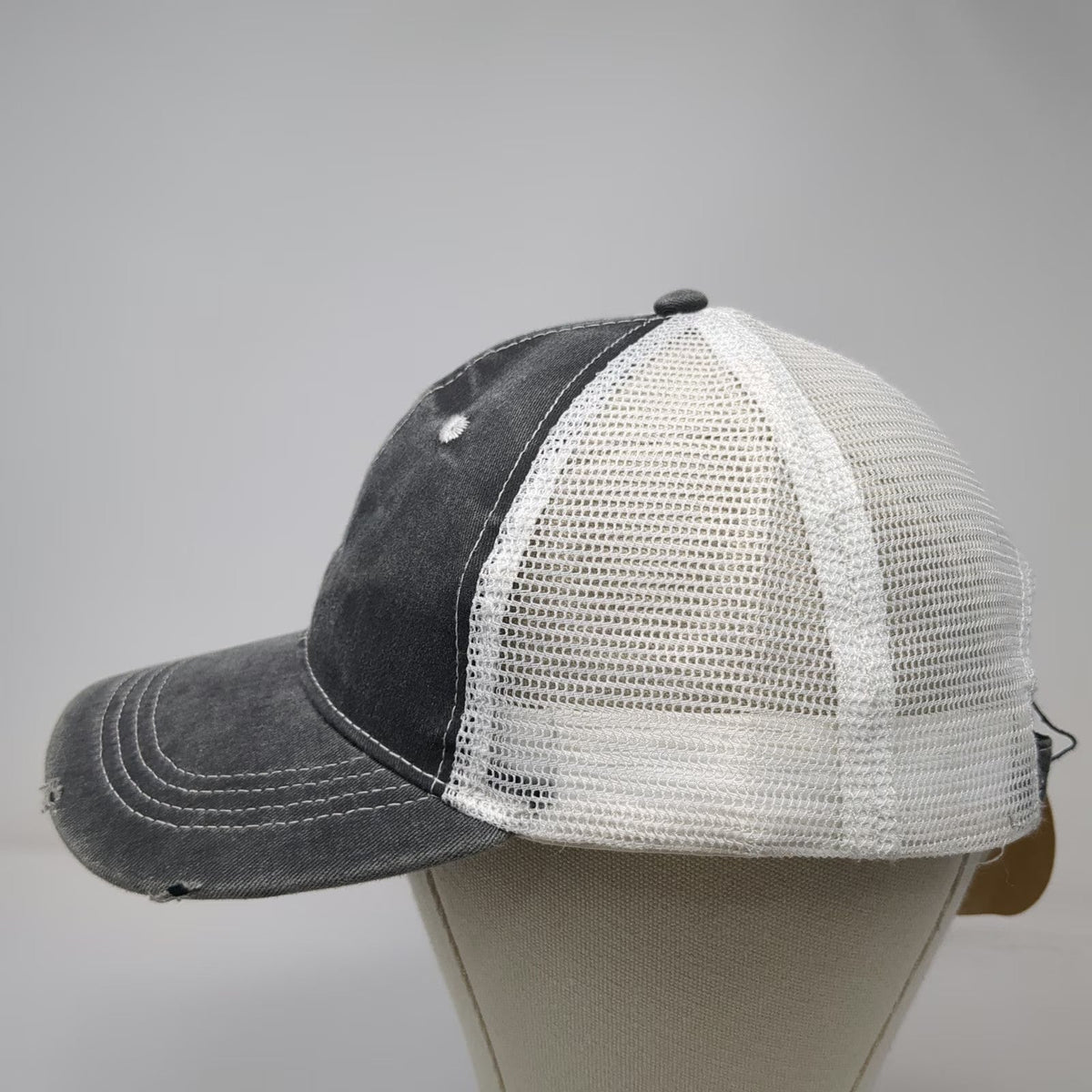 PNW Beginnings Baseball Cap Gray One Size Mesh Back Strapback Idaho State Hat