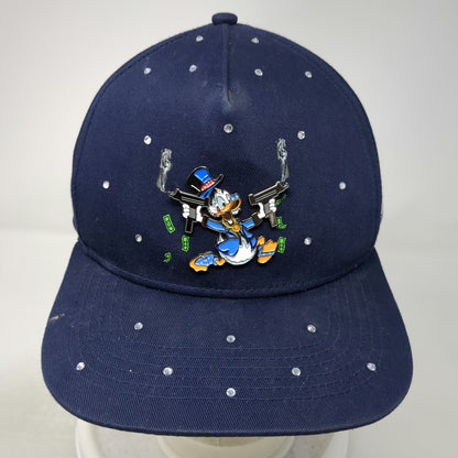 Cash Only 5 Panel Blue Hat One Size Donald Duck Rhinestone Montana Power Respect