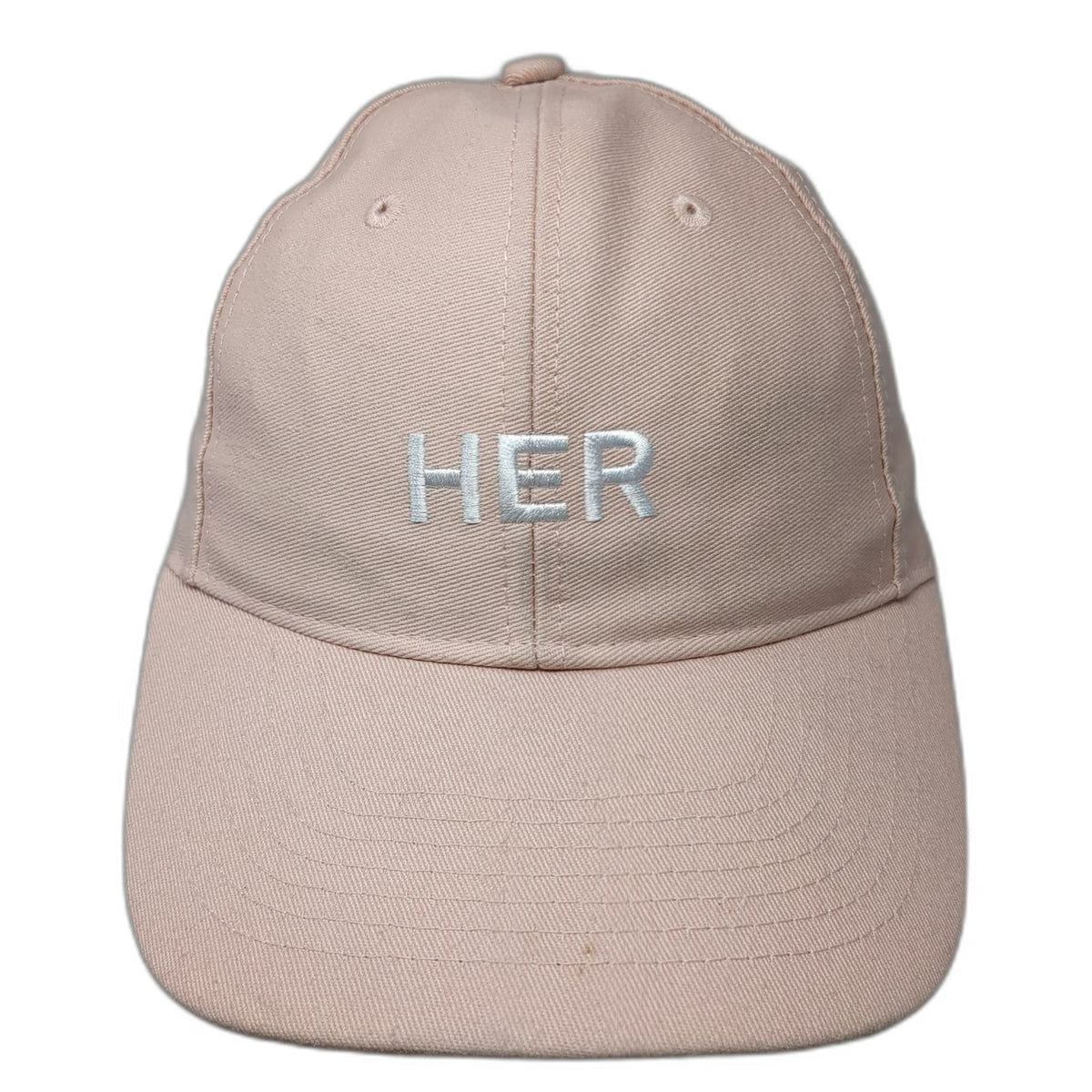 Burberry Baseball Cap Pink One Size HER Embroidery Slideback Hat Cotton Promo